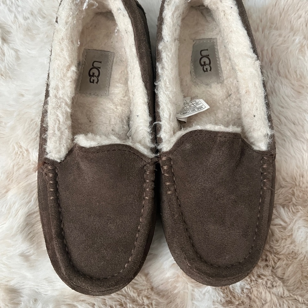UGG Chocolate Suede Slippers
